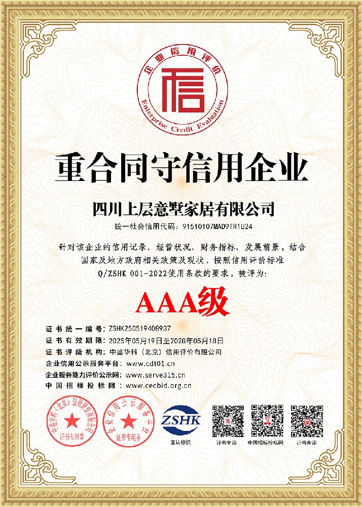 Contract-Honoring and Creditworthy Enterprise Certification