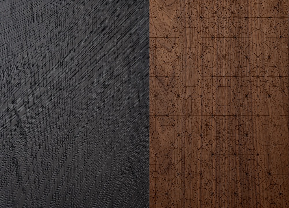 Solid Wood Micro-Carved Panel