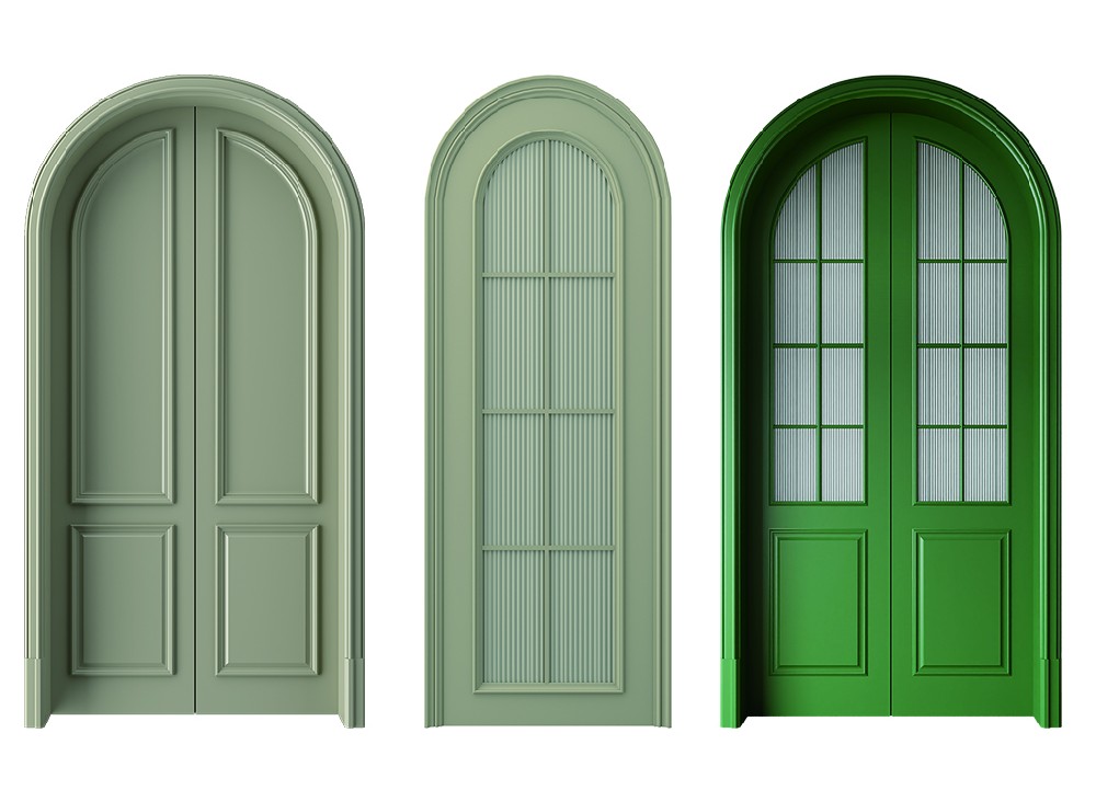 Wood Door -Mini French Style